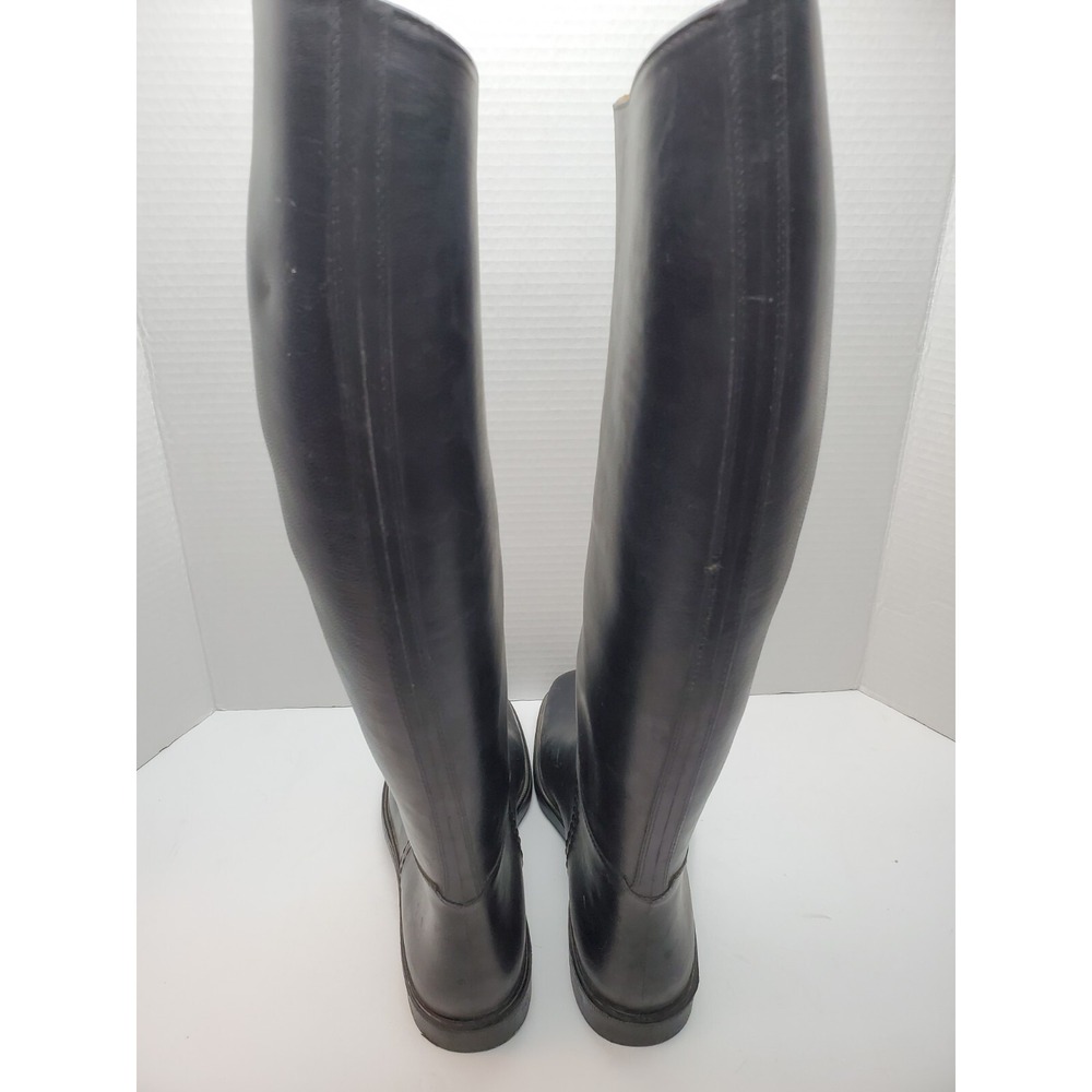 ROMIKA TALL BLACK RUBBER Boots CLOTH LINED Equestrian RIDING BOOTS Womens US‎ 6 - Picture 4 of 14